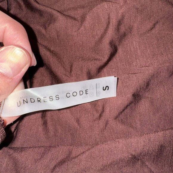 NWT Undress Code Drunk in Love Brown Long Sleeve Bodysuit Women's Small S - Picture 7 of 9